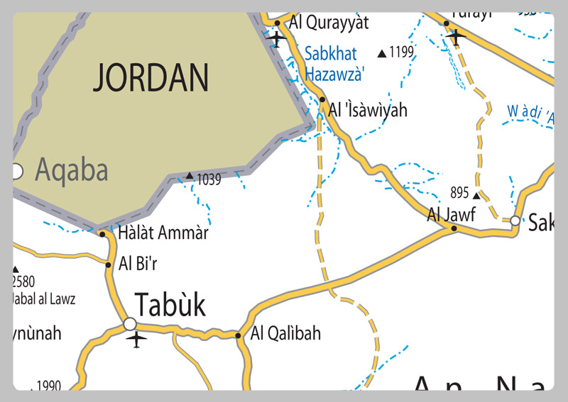 Saudi Arabia Road Map