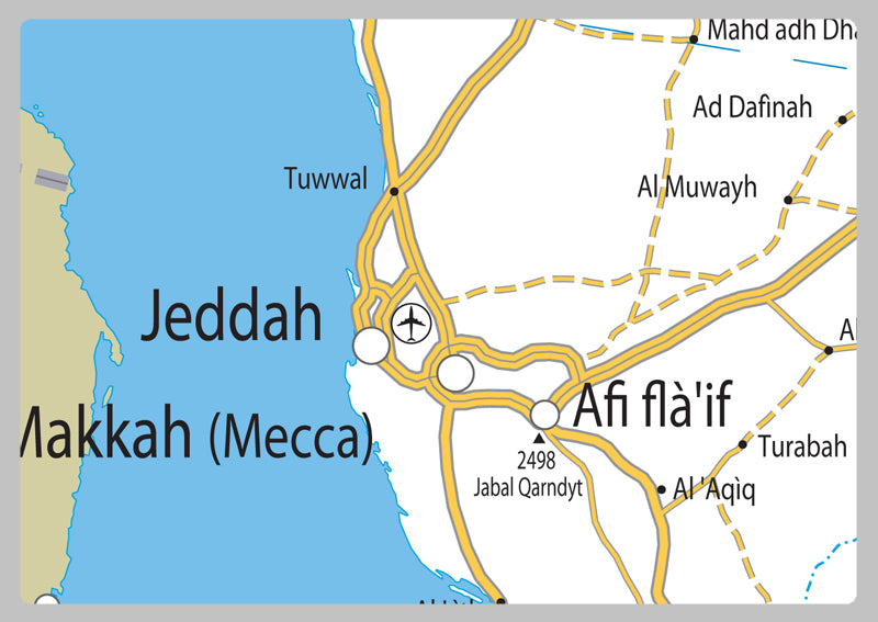 Saudi Arabia Road Map