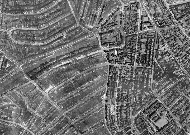 Post-War 1947 London Aerial Map - Kilburn | I Love Maps