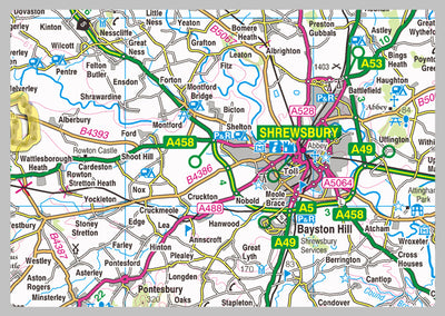 Shropshire County Map– I Love Maps