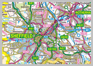 South Yorkshire County Map– I Love Maps