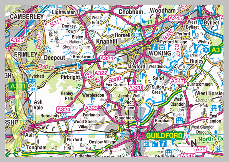 Surrey County Map