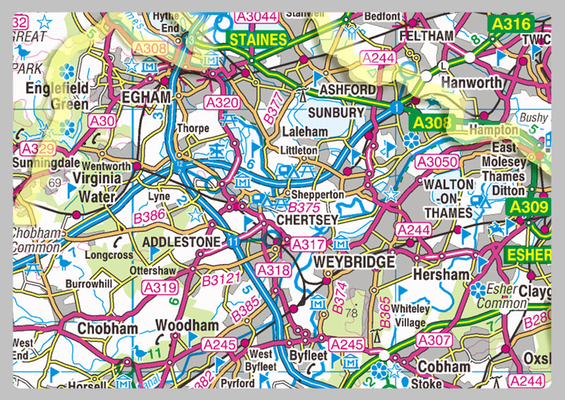 Surrey County Map