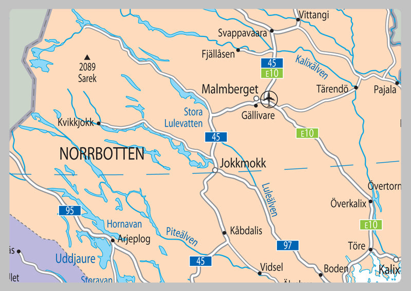 Sweden Political Map