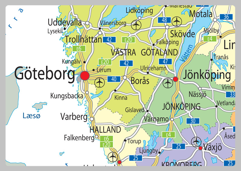 Sweden Political Map