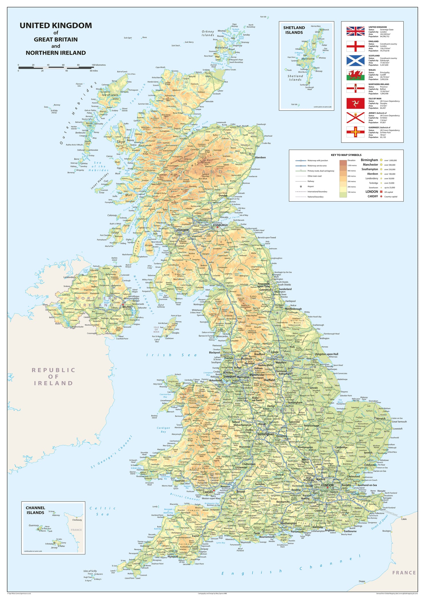 United Kingdom of Great Britain and Northern Ireland Map– I Love Maps