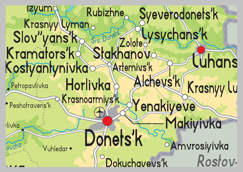 Ukraine Physical Map