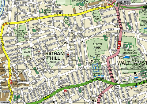 Waltham Forest London Borough Map | I Love Maps