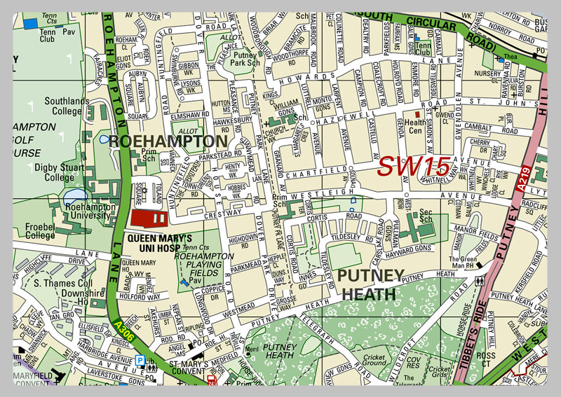 Wandsworth London Borough Map