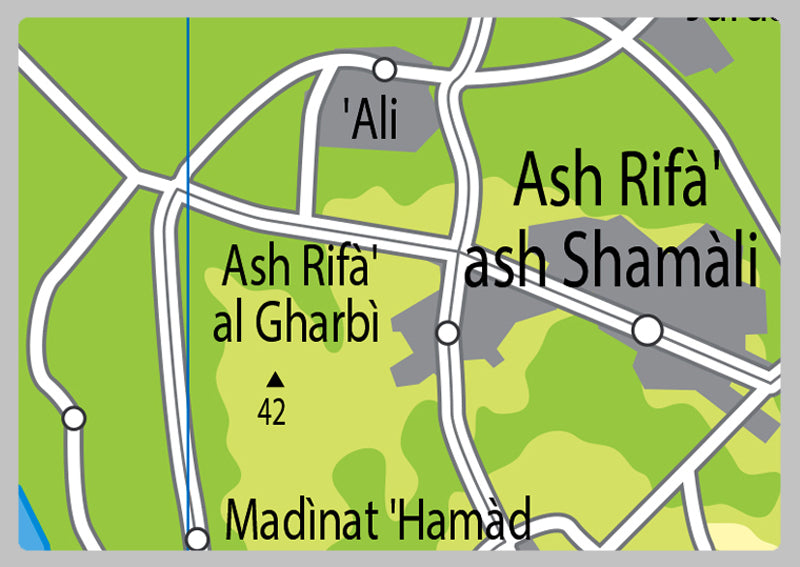 Physical Map of Bahrain - The Oxford Collection