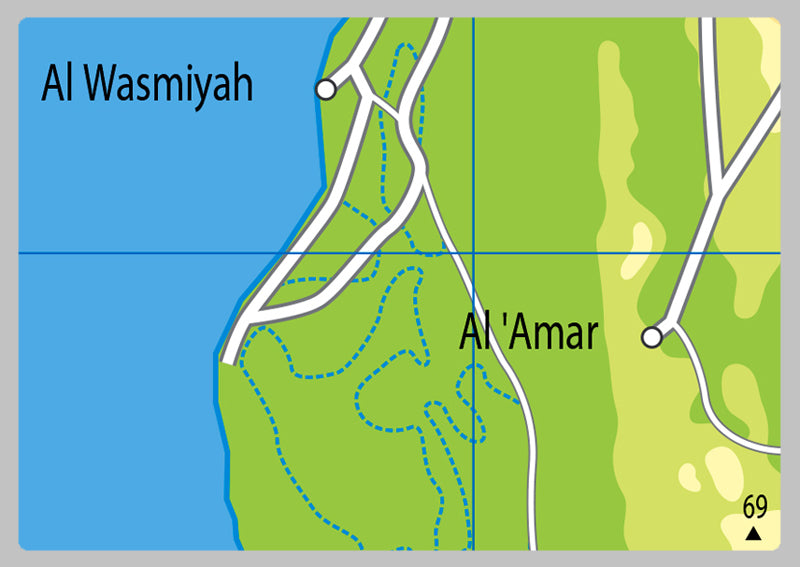 Physical Map of Bahrain - The Oxford Collection