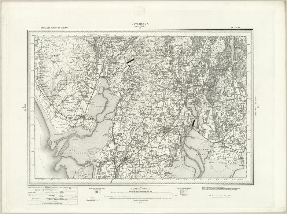 1890 Collection - Ulverston (Ambleside) Ordnance Survey Map