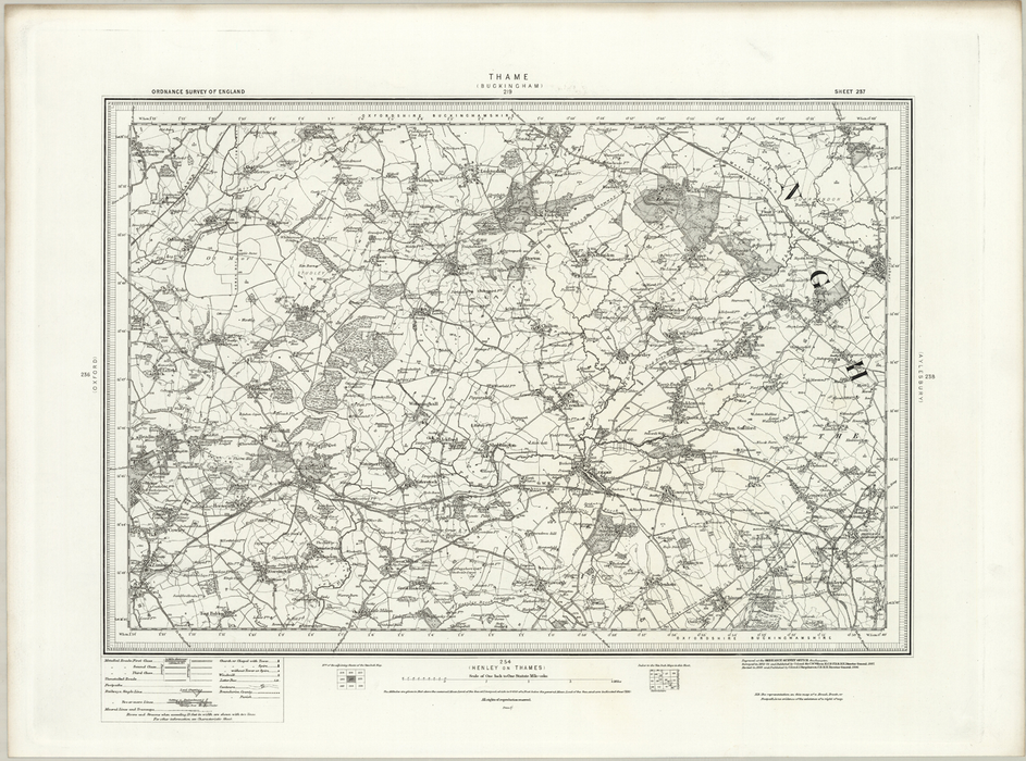 1890 Collection - Thame (Buckingham) Ordnance Survey Map