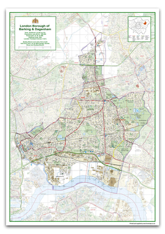 Barking & Dagenham London Borough Map | I Love Maps