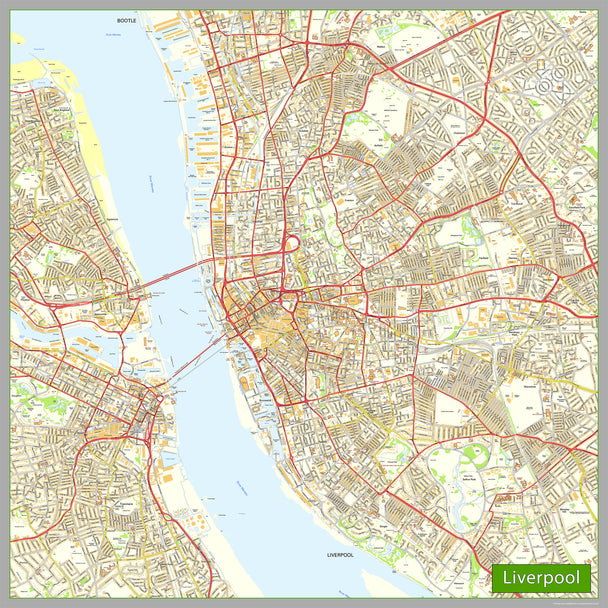 Liverpool City Centre Street Map– I Love Maps