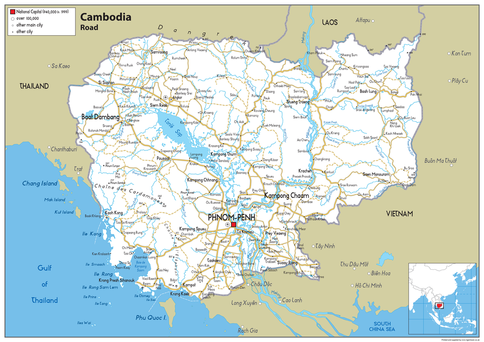 Cambodia Road Map