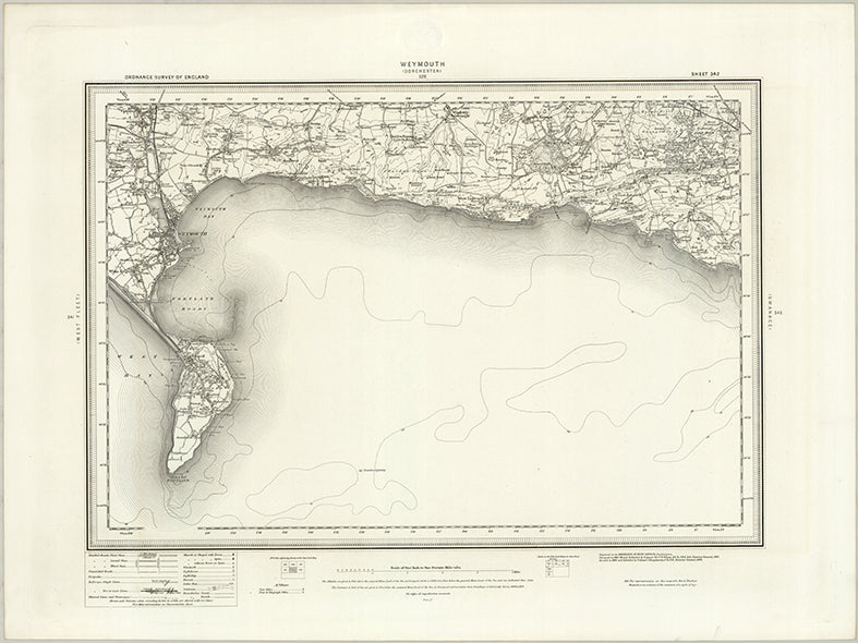 1890 Collection - Weymouth (Dorchester) Ordnance Survey Map