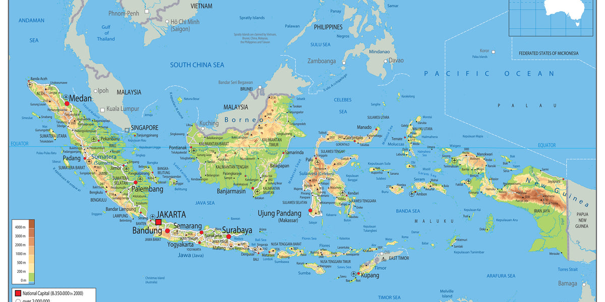 Indonesia Wall Map– I Love Maps