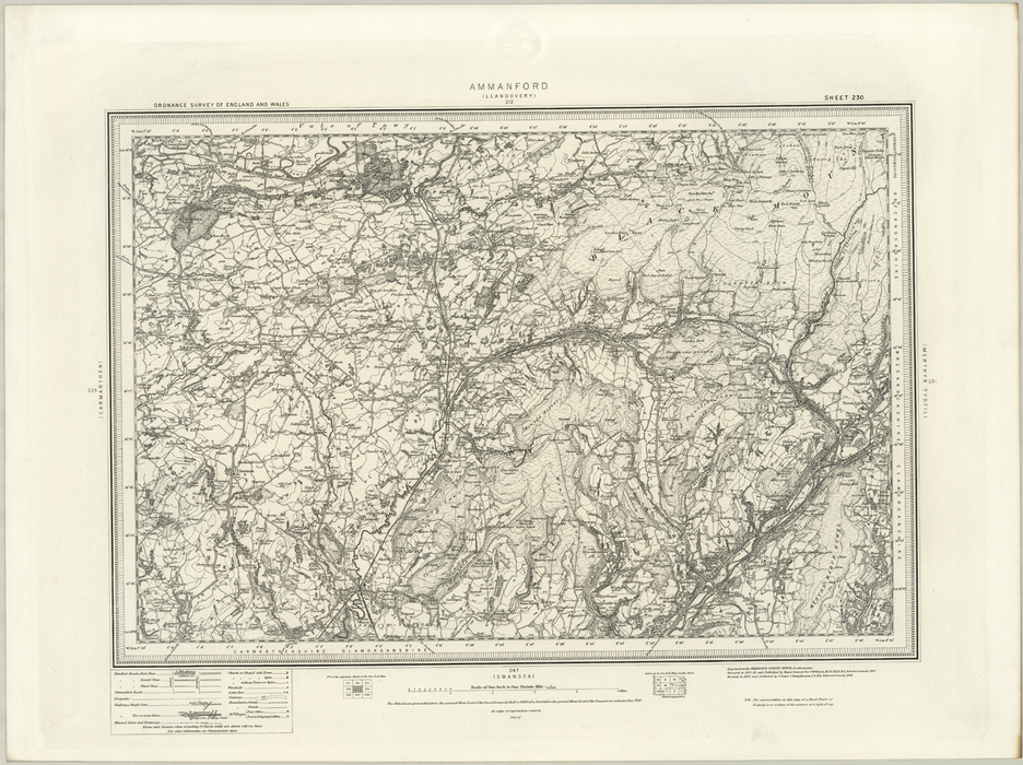 1890 Collection - Ammanford (Llandovery) 1890 OS Map