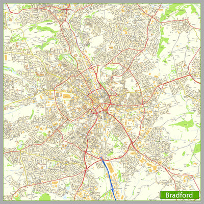 Bradford Street Map– I Love Maps