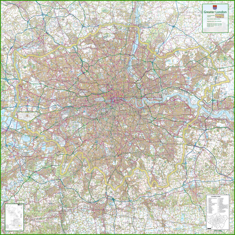 Greater London County Map– I Love Maps