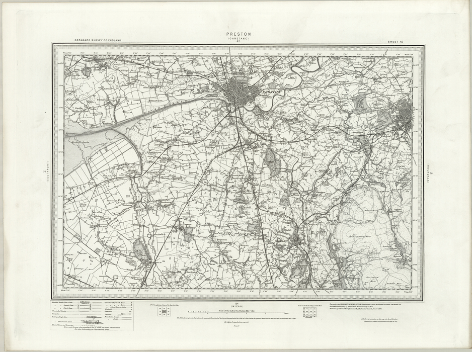 1890 Collection - Preston (Garstang) Ordnance Survey Map