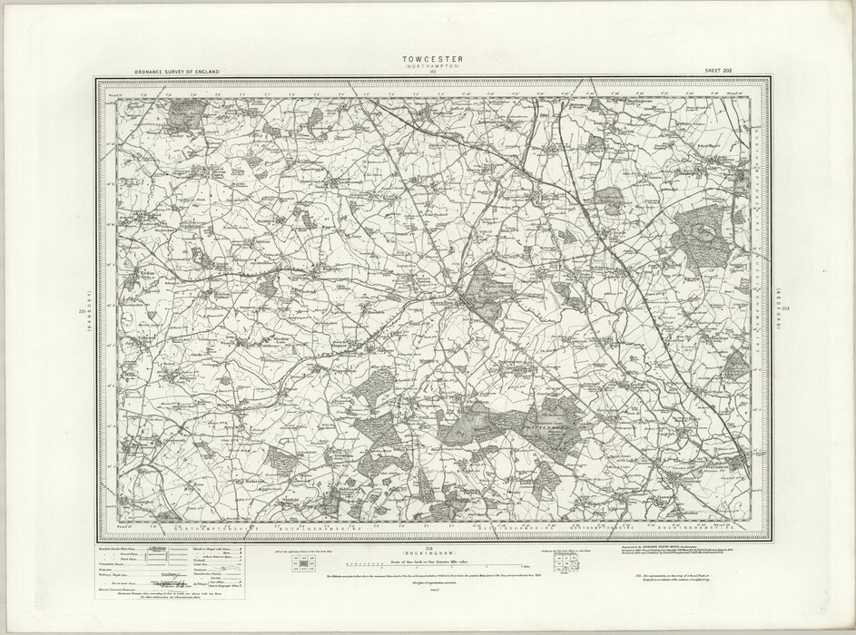 1890 Collection - Towcester (Northhampton) Ordnance Survey Map