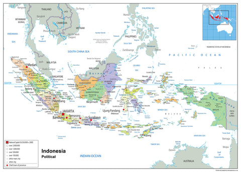 Indonesia Wall Map | I Love Maps