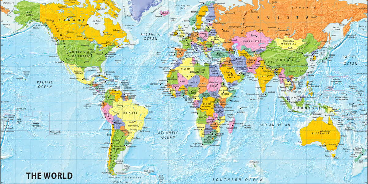 The World Political Map– I Love Maps