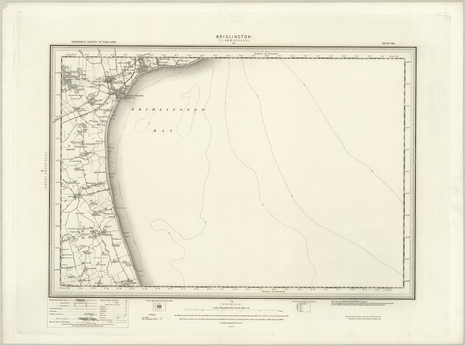 1890 Collection - Bridlington (Flamborough) Ordnance Survey Map