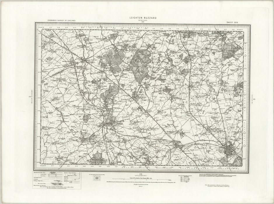 1890 Collection - Leighton Buzzard (Bedford) Ordnance Survey Map