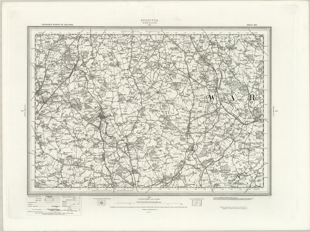 1890 Collection - Redditch (Birmingham) Ordnance Survey Map | I Love Maps