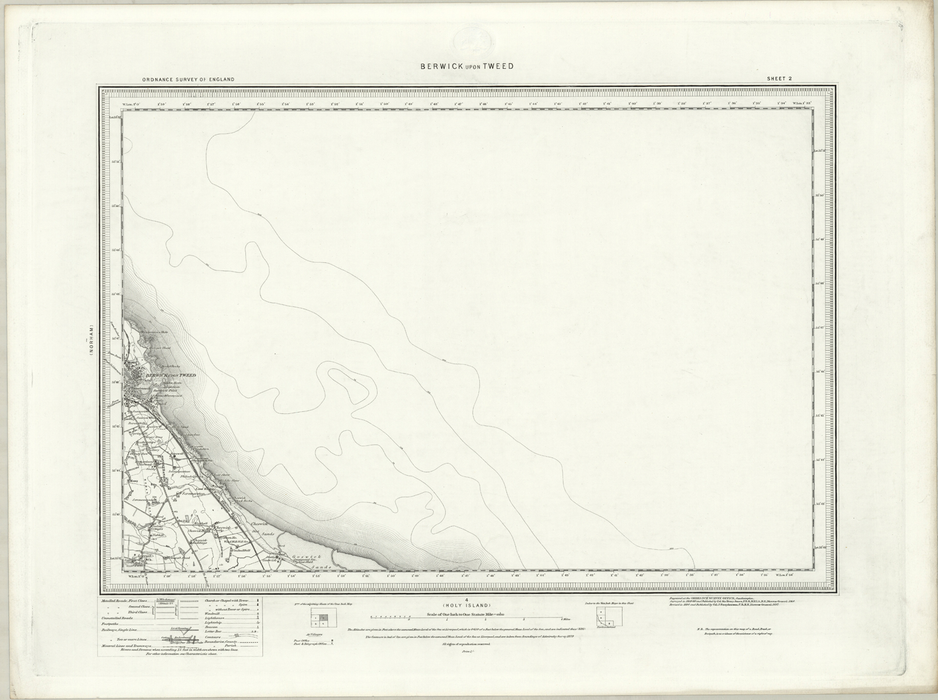 1890 Collection - Berwick upon Tweed Ordnance Survey Map