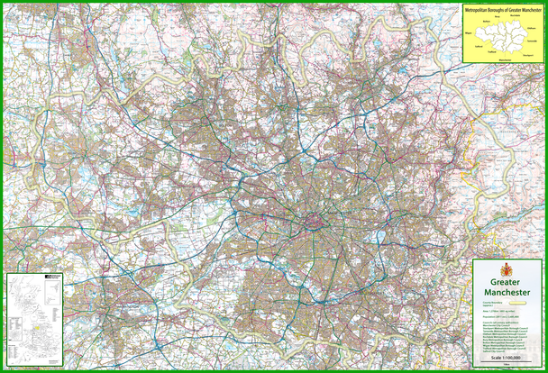 Greater Manchester Map– I Love Maps