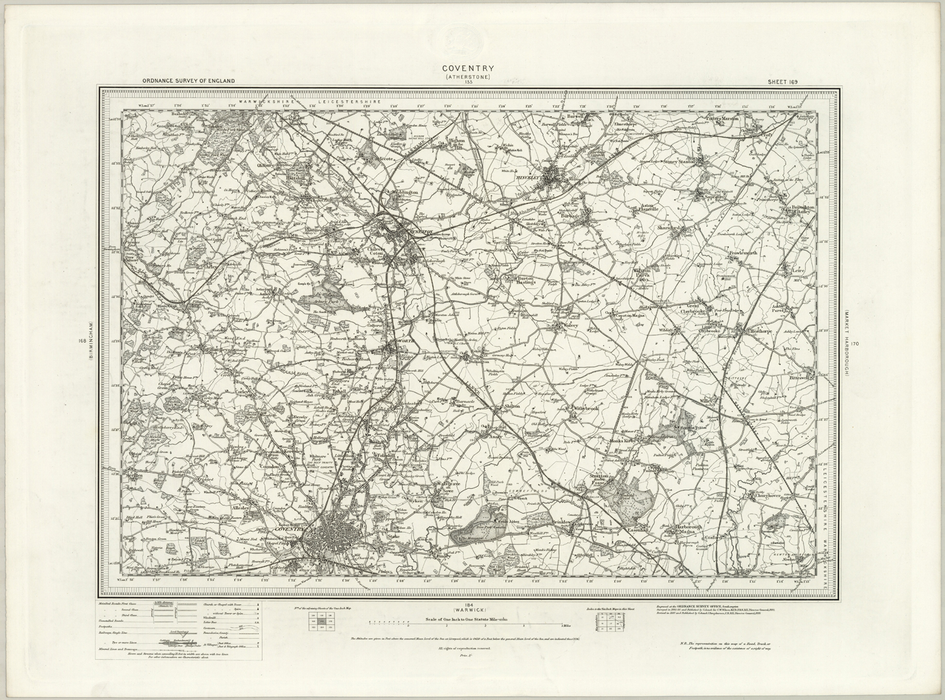 1890 Collection - Coventry (Atherstone) Ordnance Survey Map