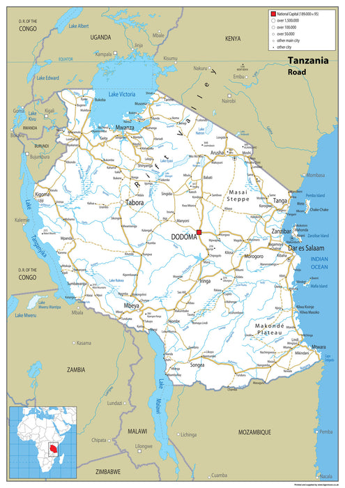 Tanzania Road Map