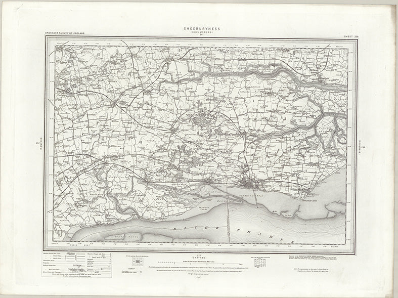 1890 Collection - Shoeburyness (Chelmsford) Ordnance Survey Map