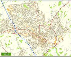 Luton Street Map– I Love Maps