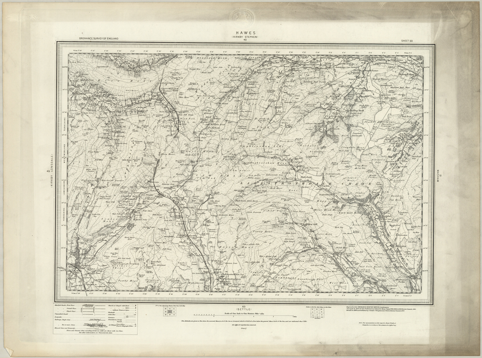 1890 Collection - Hawes (Kirby Stephen) Ordnance Survey Map