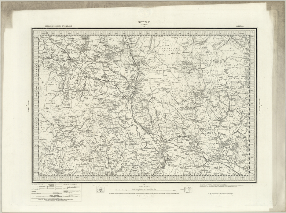 1890 Collection - Settle (Hawes) Ordnance Survey Map