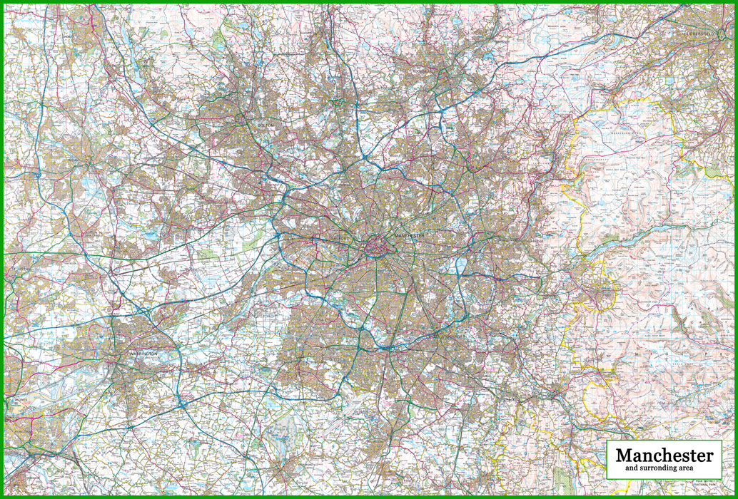 Manchester and Surrounding Areas Map