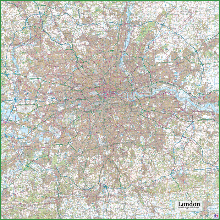 London Within the M25 Map