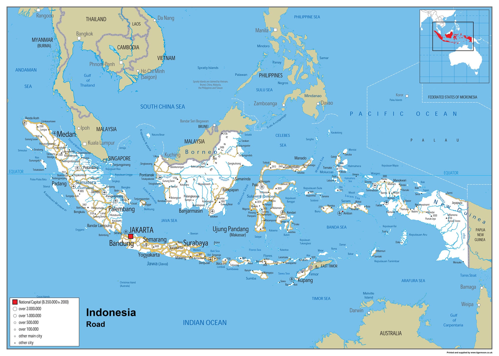 Indonesia Wall Map– I Love Maps