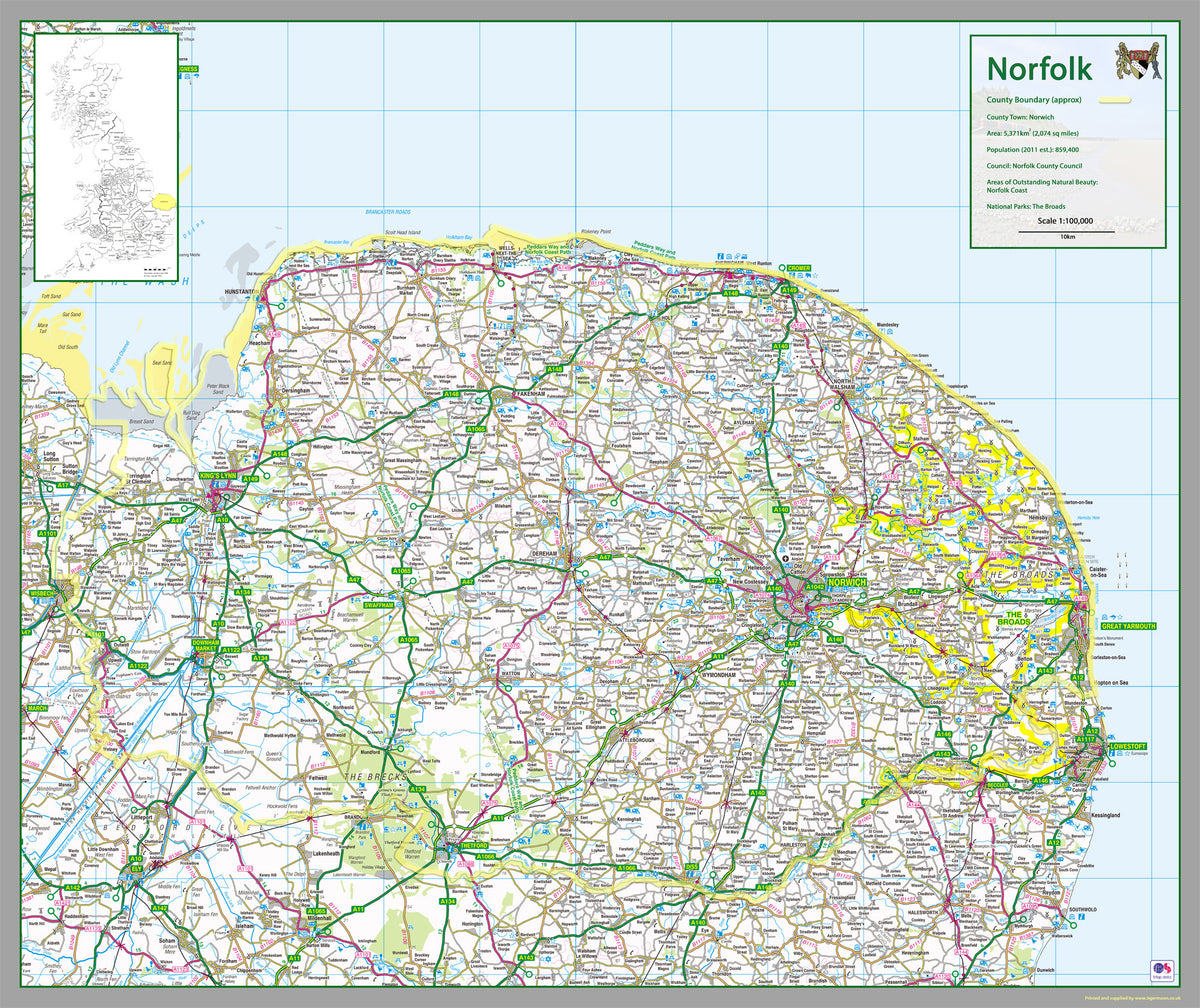 Norfolk County Map– I Love Maps