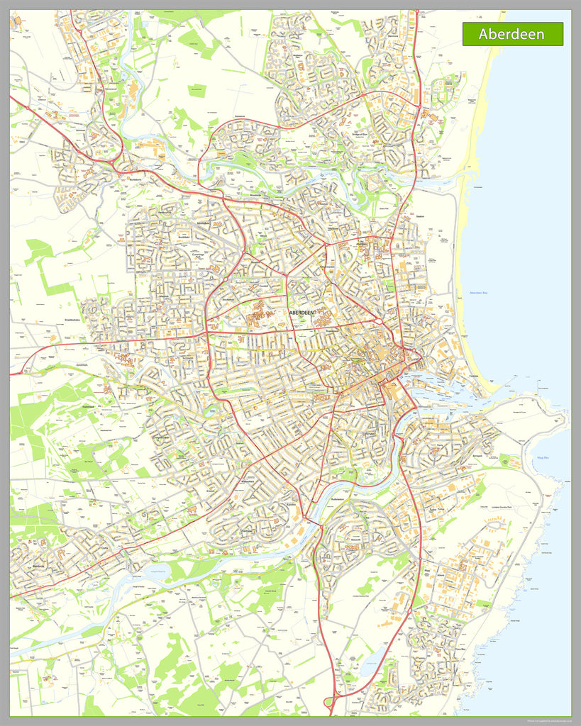 Aberdeen Street Map | I Love Maps