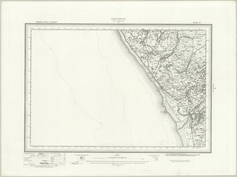 1890 Collection - Gosforth (Whitehaven) Ordnance Survey Map