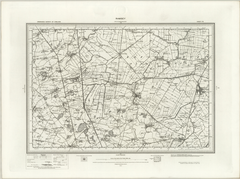 1890 Collection - Ramsey (Peterborough) Ordnance Survey Map