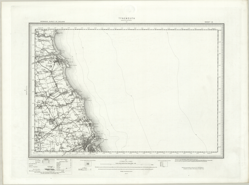 1890 Collection - Tynemouth Ordnance Survey Map