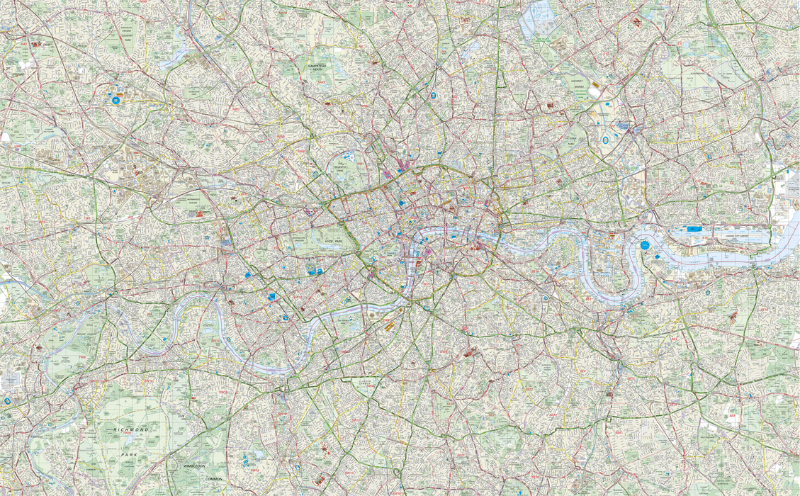 Giant London Street Map