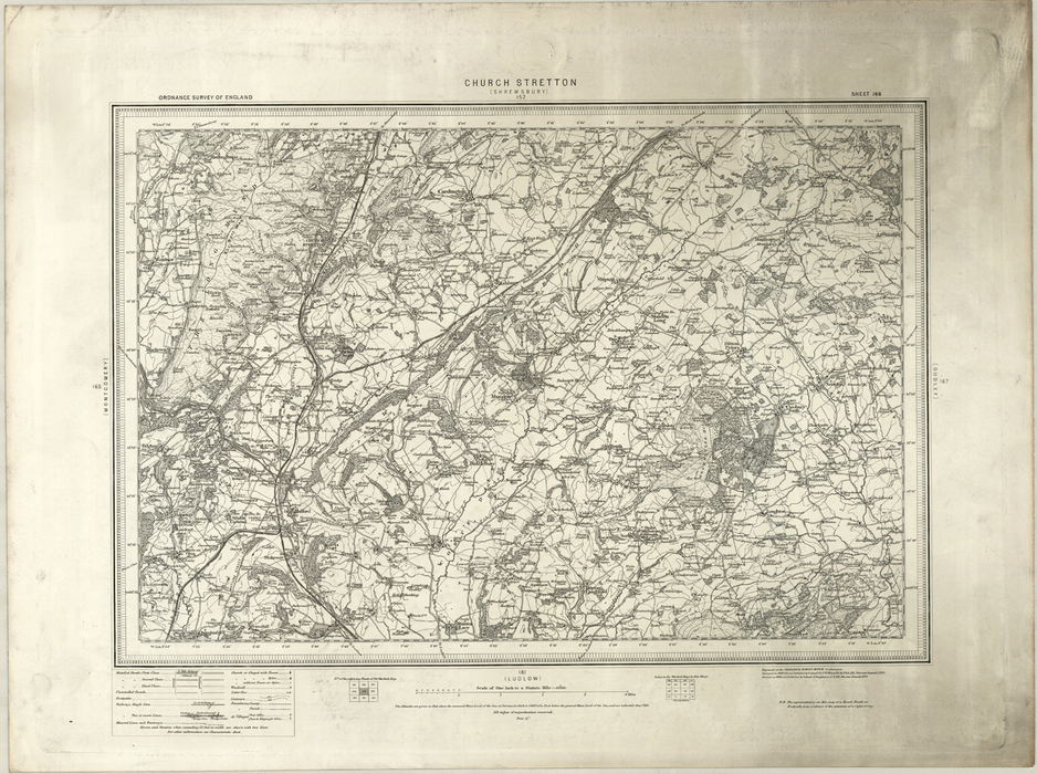 1890 Collection - Church Stretton Ordnance Survey Map